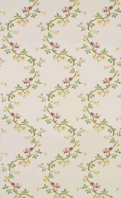 Wallpaper sans papillons Corail - Dessins Signatures