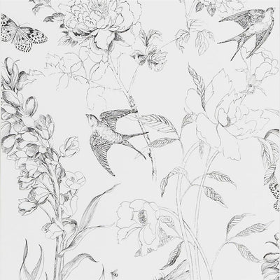 Sibylla Garden - Black And White (The Edit - Flowers Wallpaper Volume I)