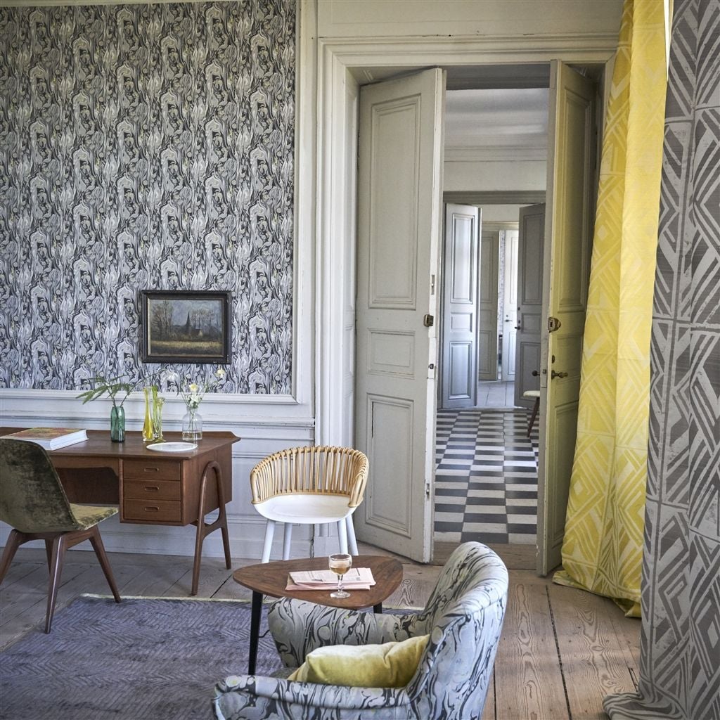 Delahaye - Zinc (The Edit - Plain & Textured Wallpaper Volume II)