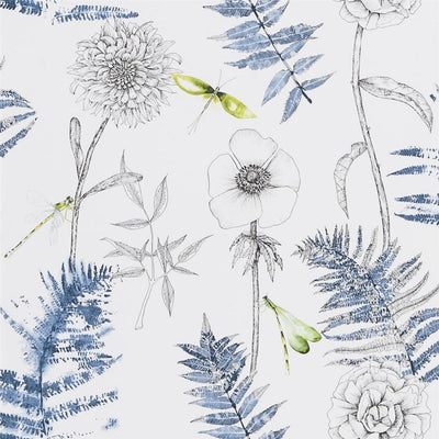 Acanthus Indigo (The Edit - Flowers Wallpaper Volume I)