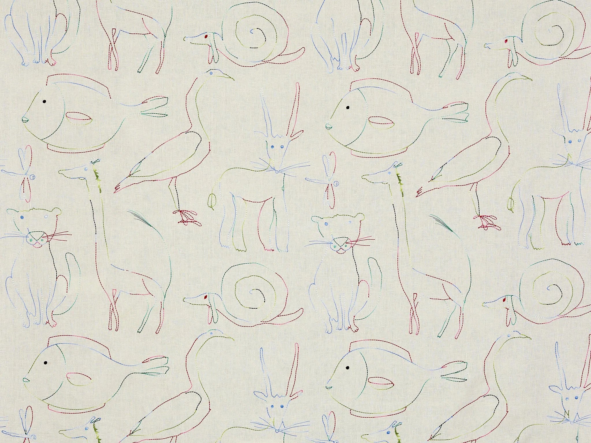 Bestiaire enchante Multicolore - Dessine Moi Un Mur !
