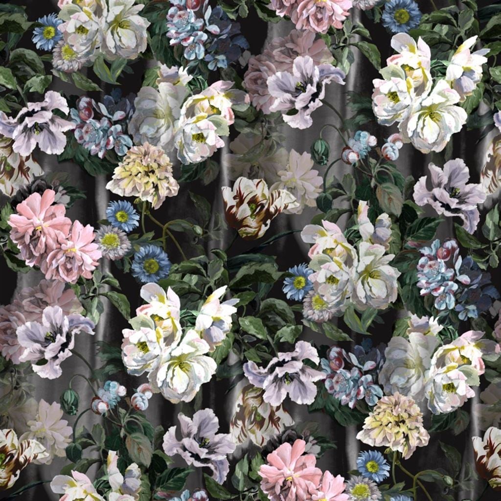 Delft Flower Grande Graphite (Scenes and Murals)