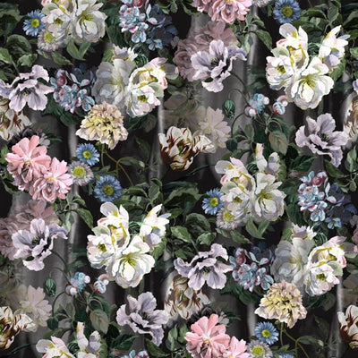 Delft Flower Grande Graphite (Scenes and Murals)