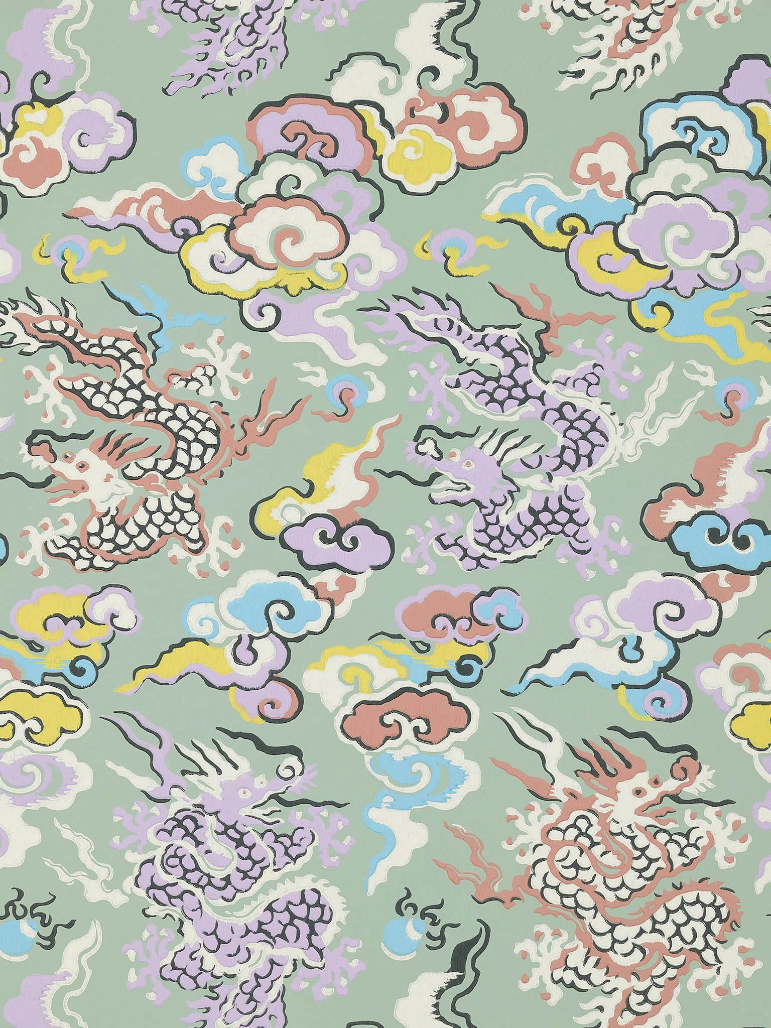Dragons de feu Celadon - Collection Veranda