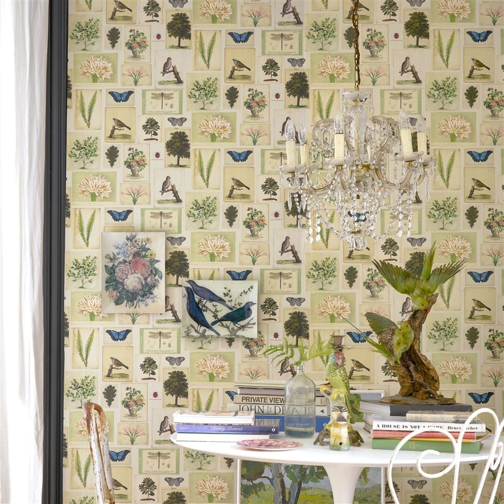 Flora And Fauna Parchment (Picture Book Wallpapers II)