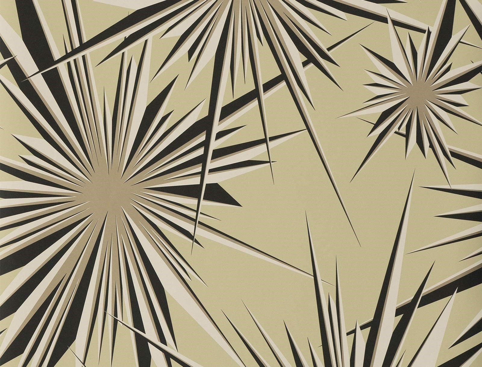 GOLDEN SUNBURST WALLPAPER (Duquette's Dawnridge Wallcovering)