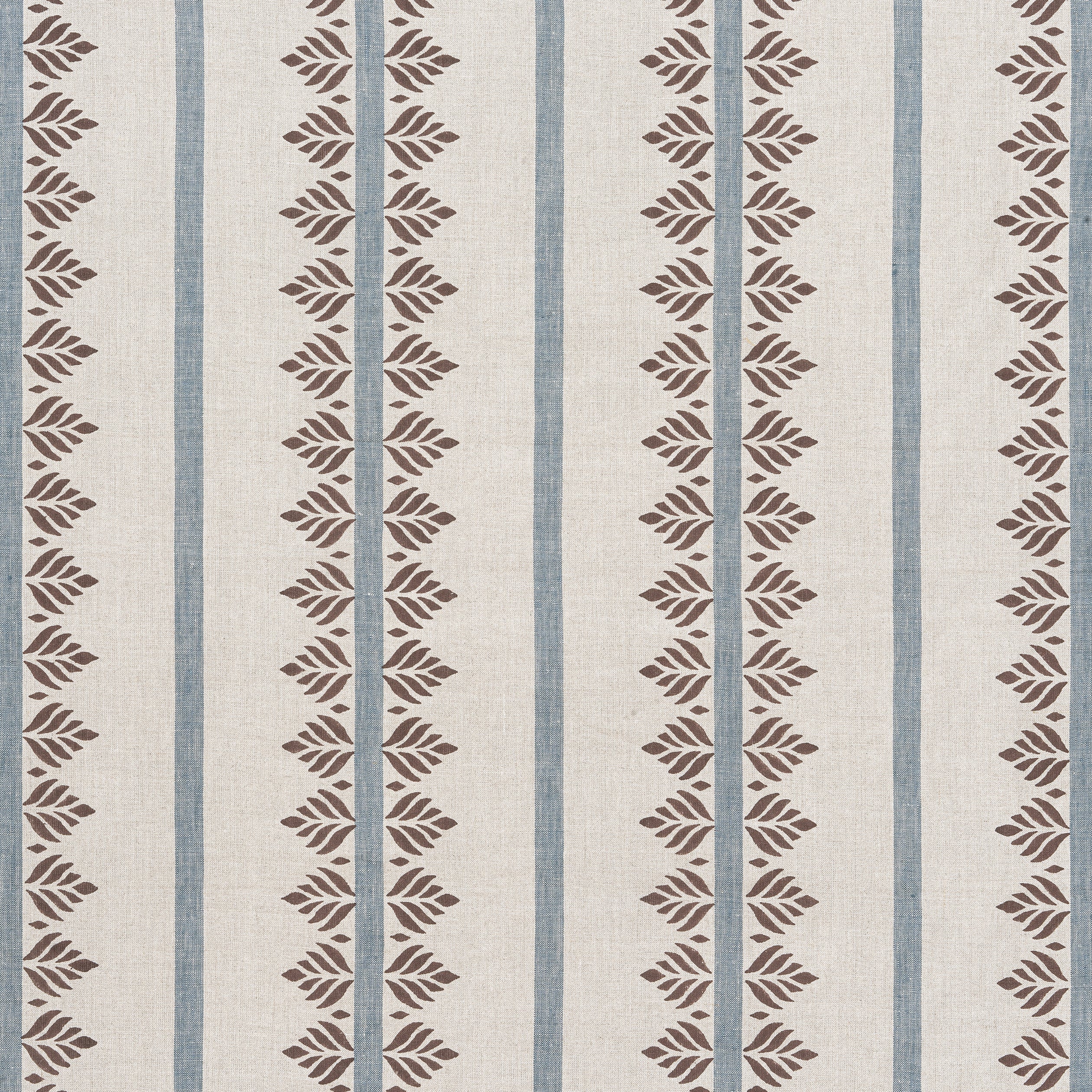 FERN STRIPE - Brown and Slate
