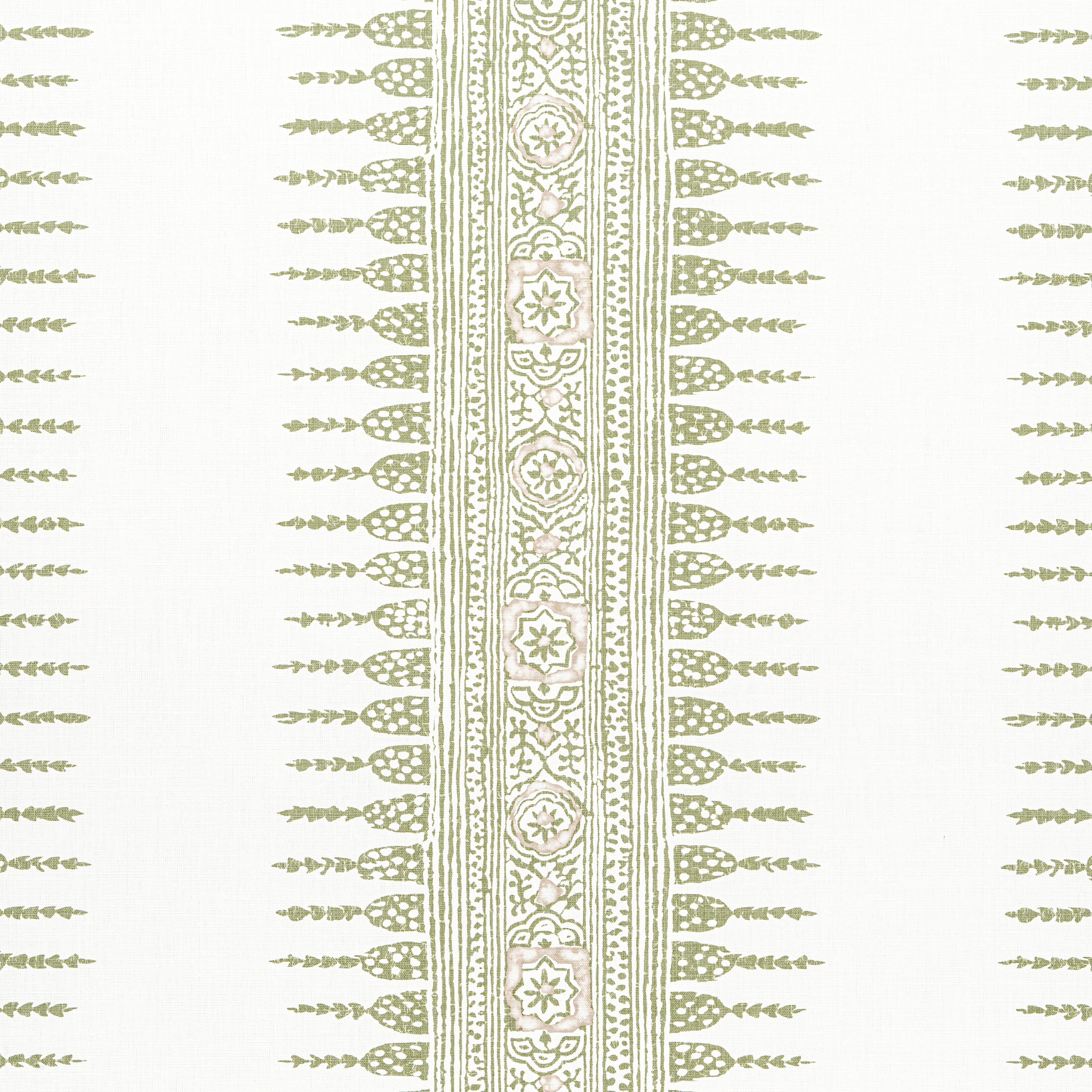 JAVANESE STRIPE - Green and White
