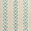 BURTON STRIPE - Linen and Turquoise