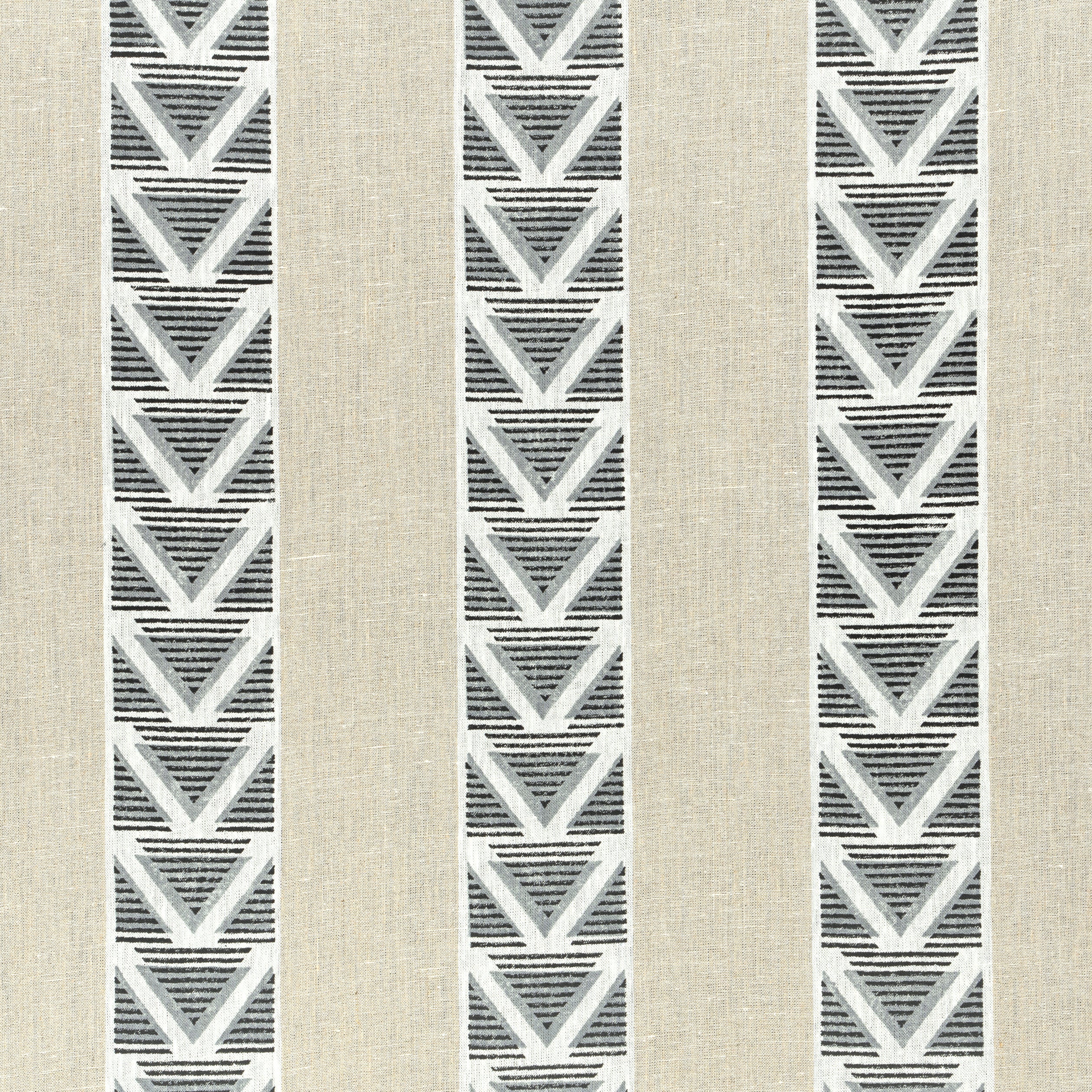 BURTON STRIPE - Linen and Black