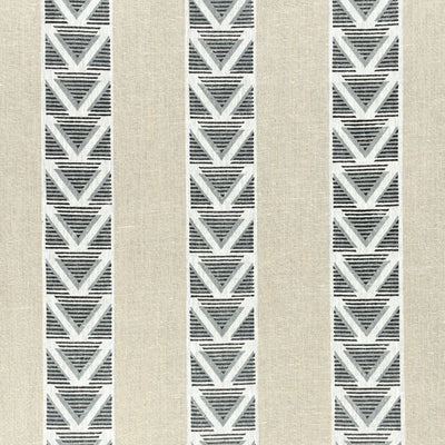 BURTON STRIPE - Linen and Black