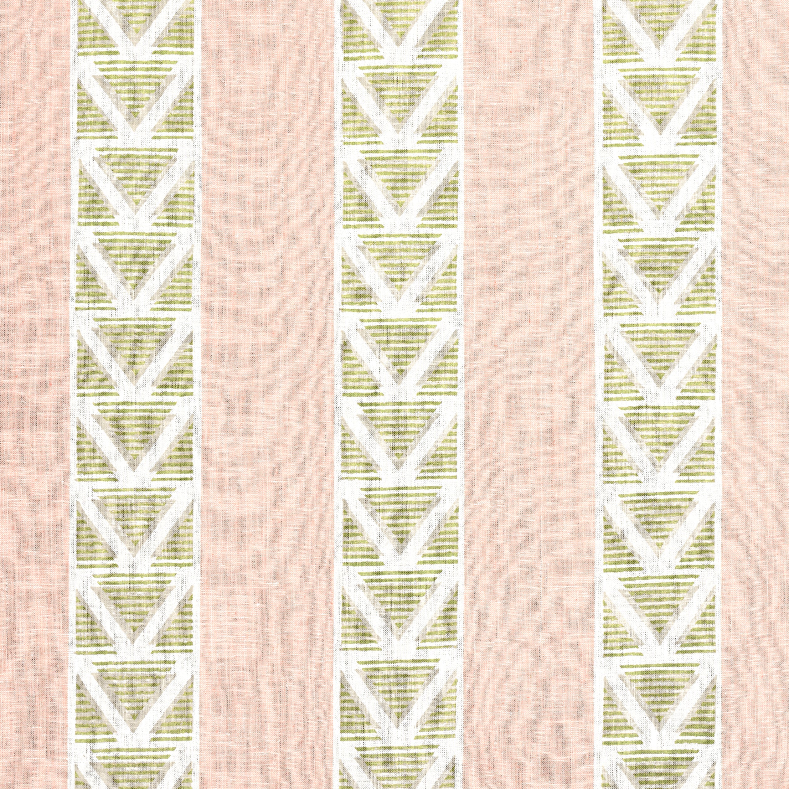 BURTON STRIPE - Blush and Green