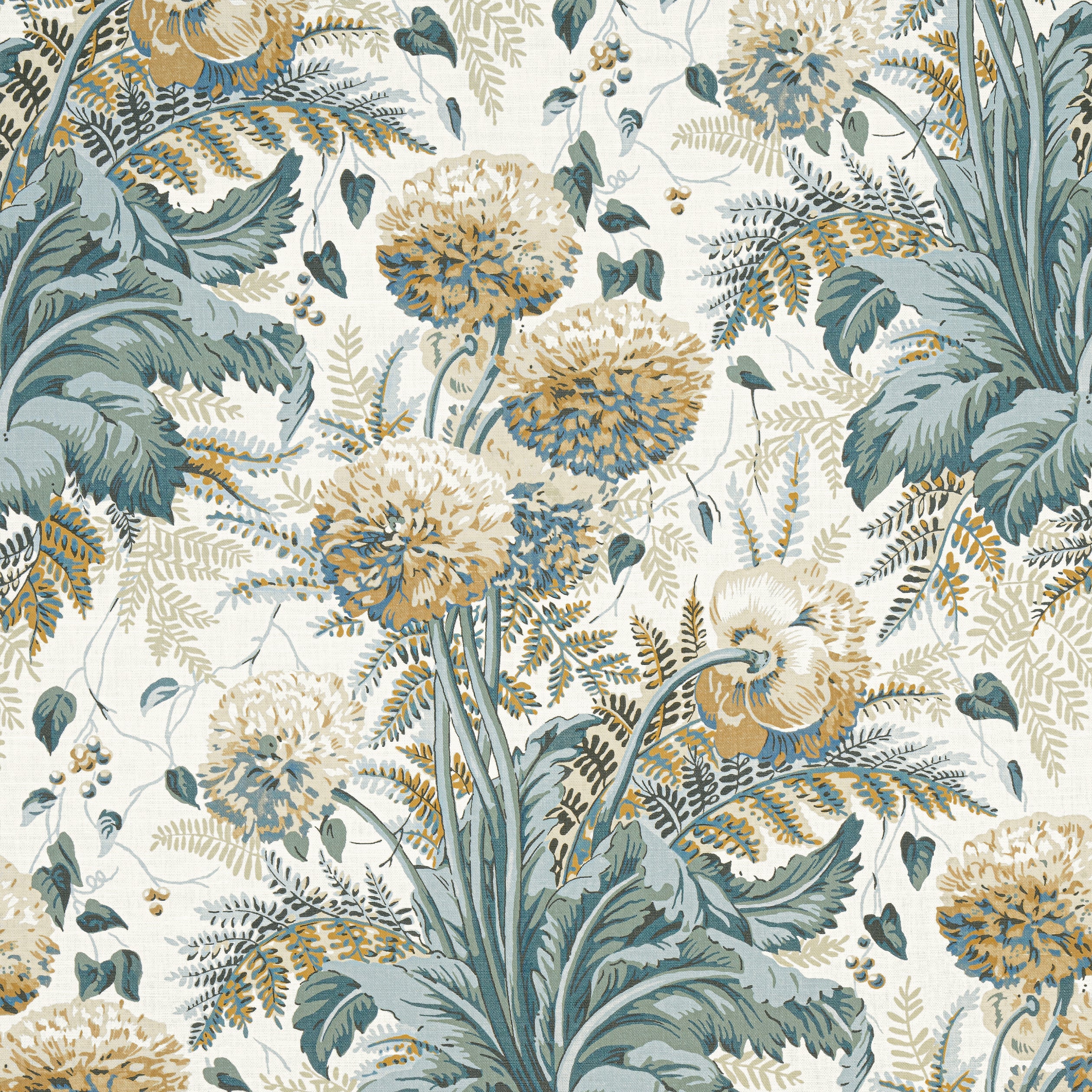 DAHLIA - Soft Gold on Cream
