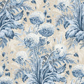 DAHLIA - Navy on Linen