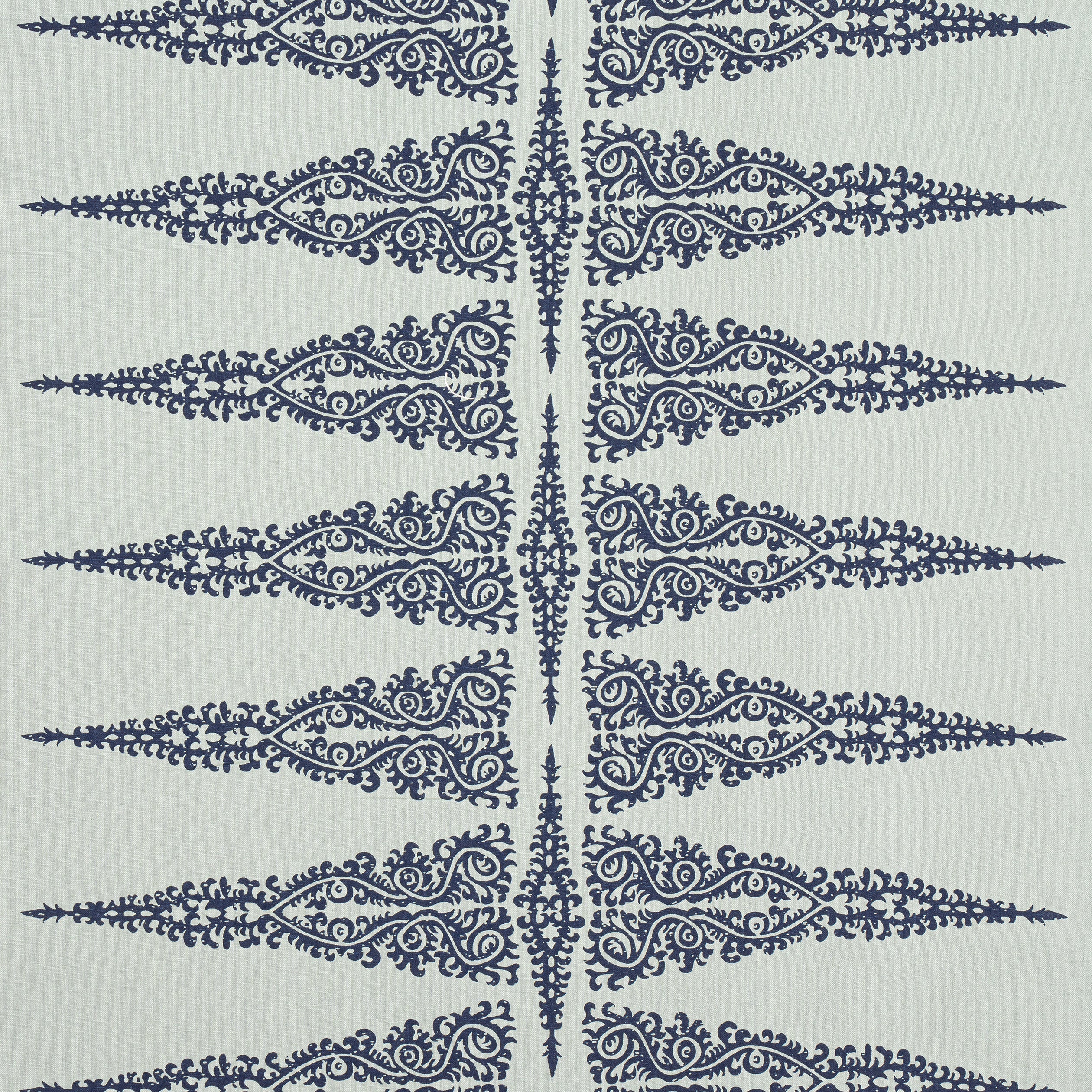 ELLERY STRIPE - Navy on Soft Teal