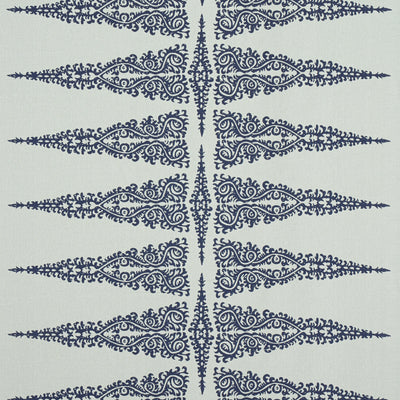 ELLERY STRIPE - Navy on Soft Teal