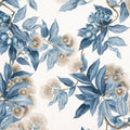 CAMELLIA GARDEN - Linen and Navy
