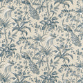 PEACOCK TOILE - Slate and Black