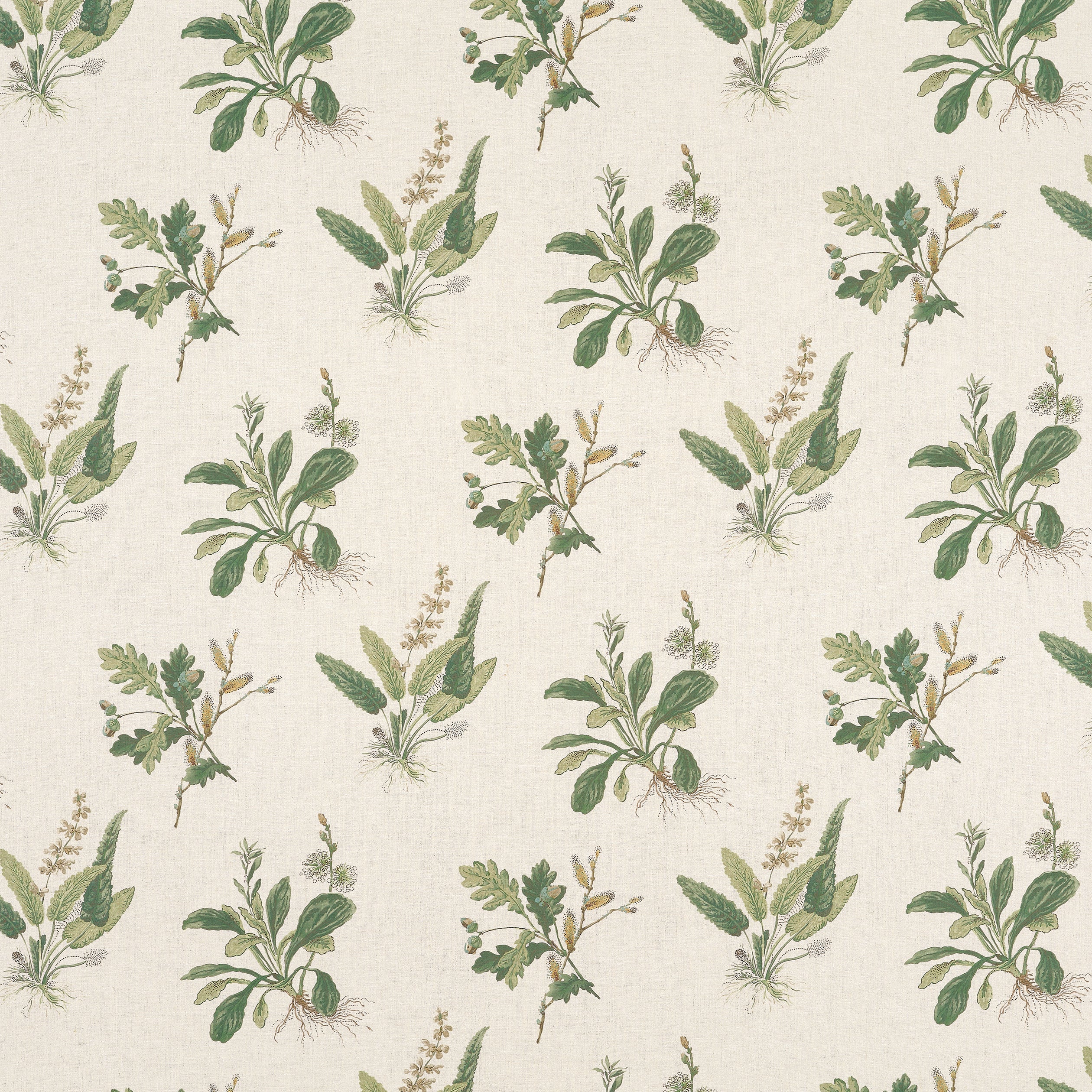WOODLAND - Green on Natural