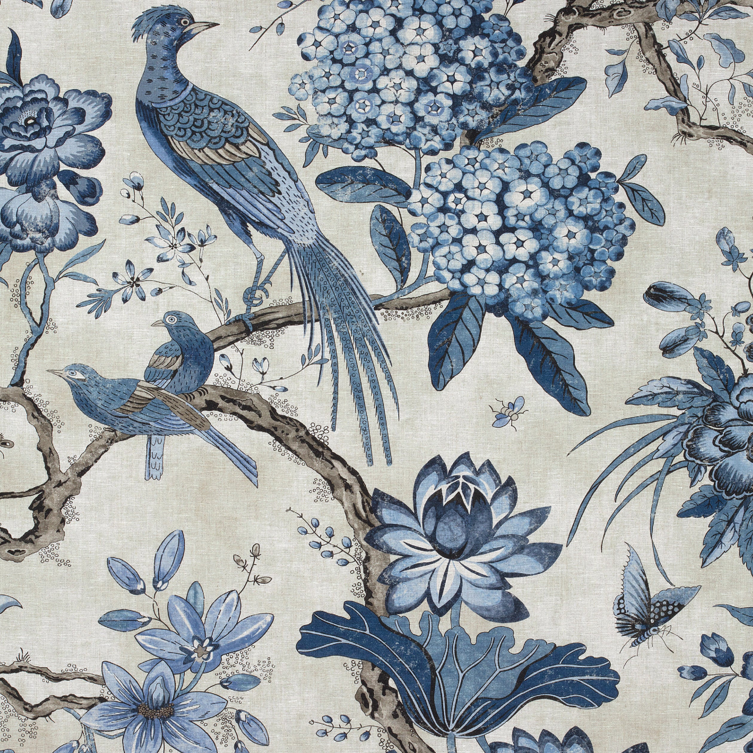 VILLENEUVE - Blue on Flax
