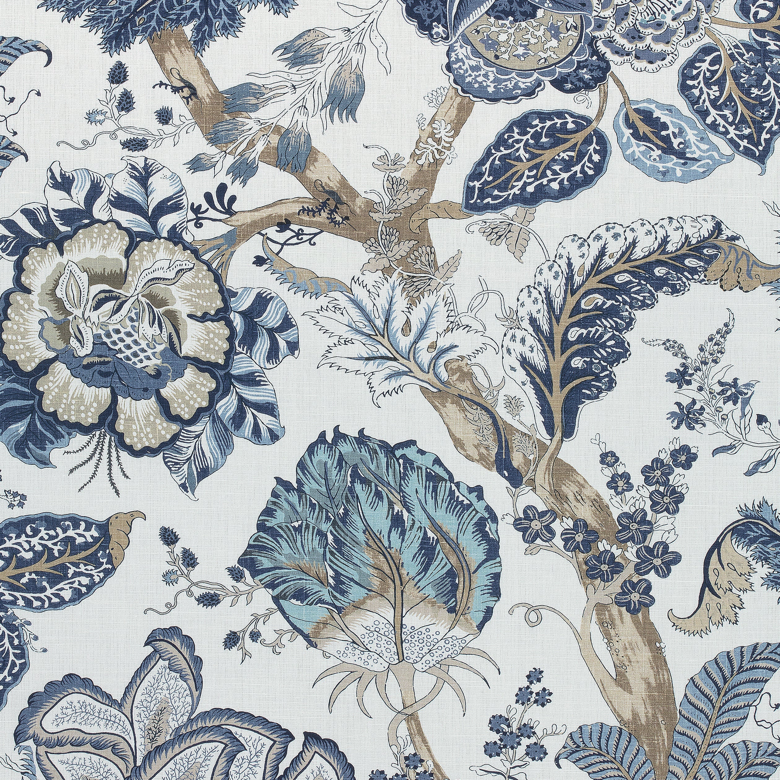 KALAMKARI - Blue and White