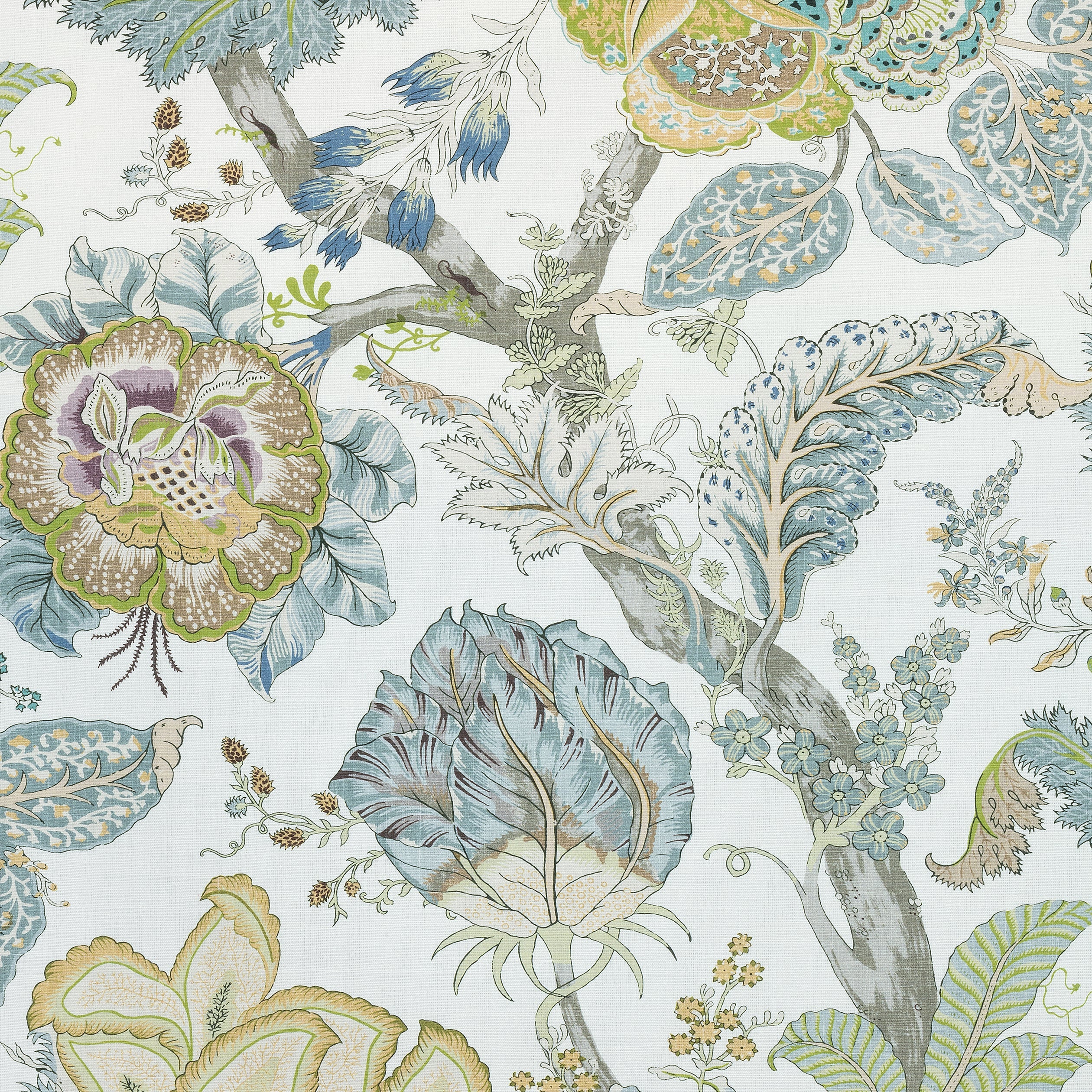 KALAMKARI - Yellow and Aqua