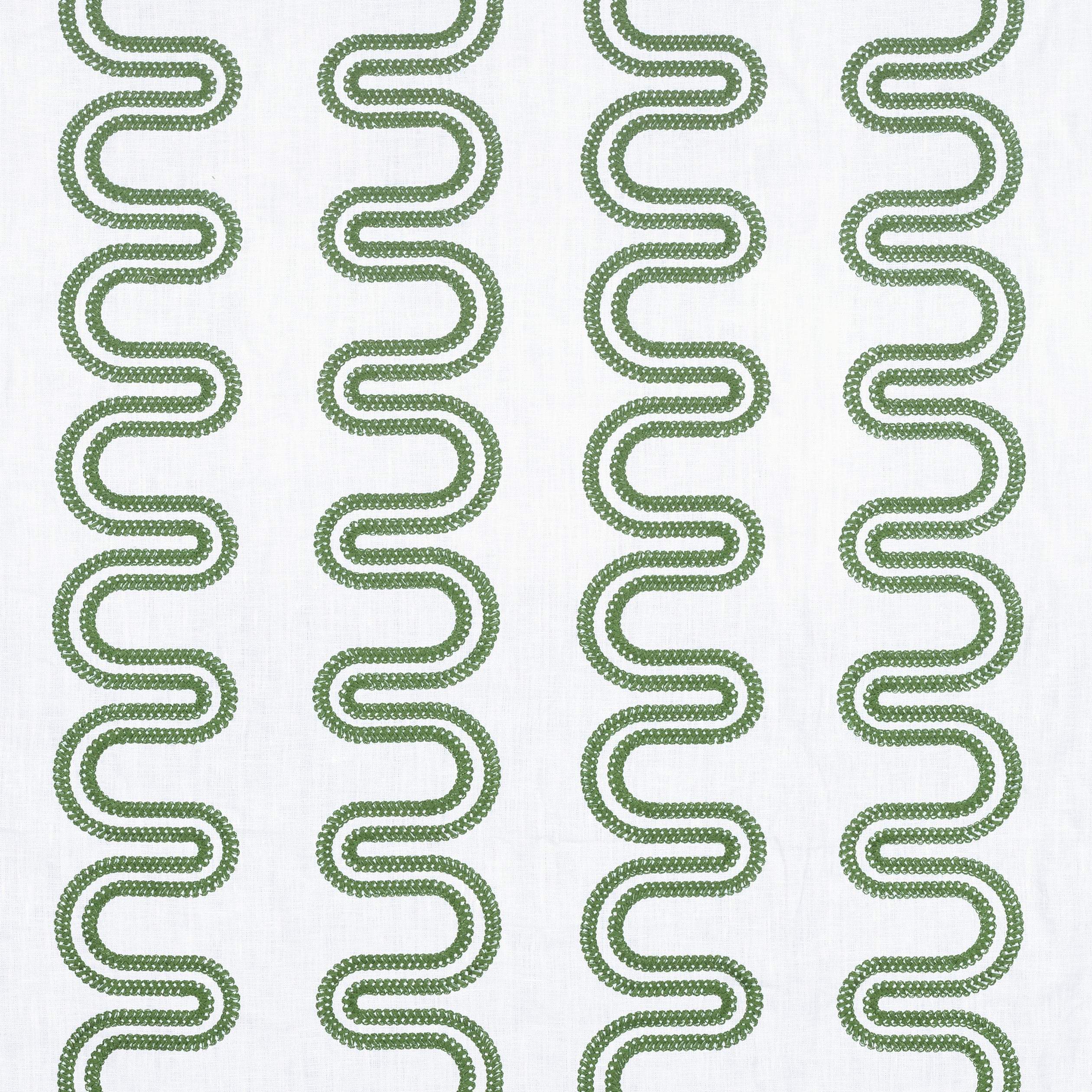 HERRIOT WAY EMBROIDERY - Green on White