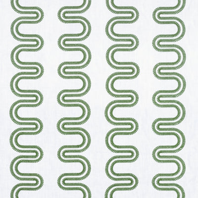 HERRIOT WAY EMBROIDERY - Green on White