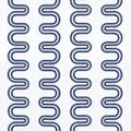 HERRIOT WAY EMBROIDERY - Navy on White
