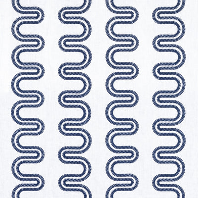 HERRIOT WAY EMBROIDERY - Navy on White