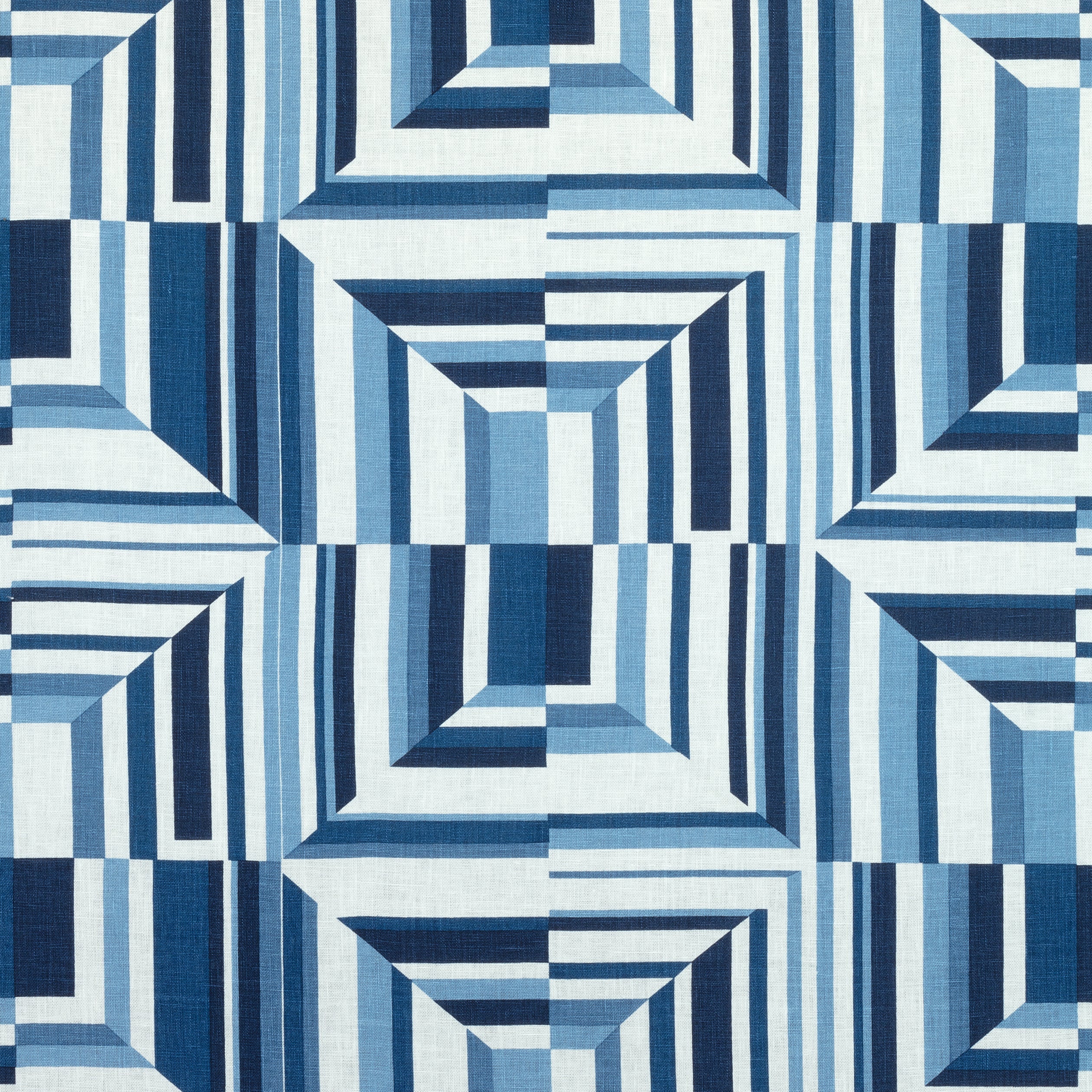 CUBISM - Navy on White