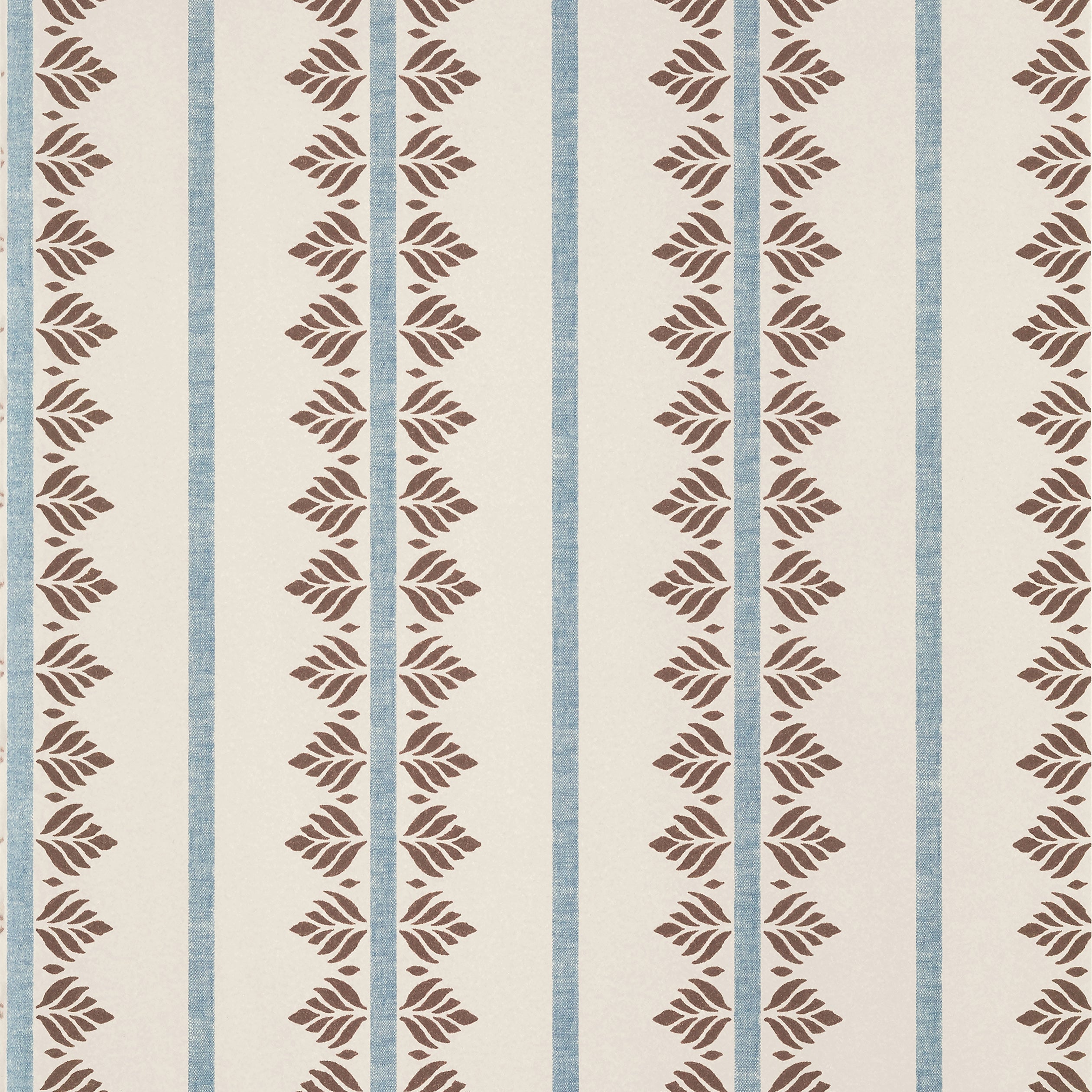 FERN STRIPE - Brown and Slate