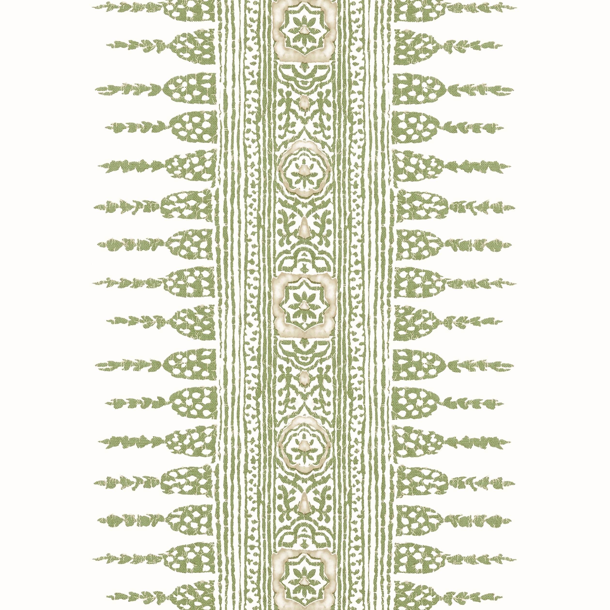 JAVANESE STRIPE - Green and White