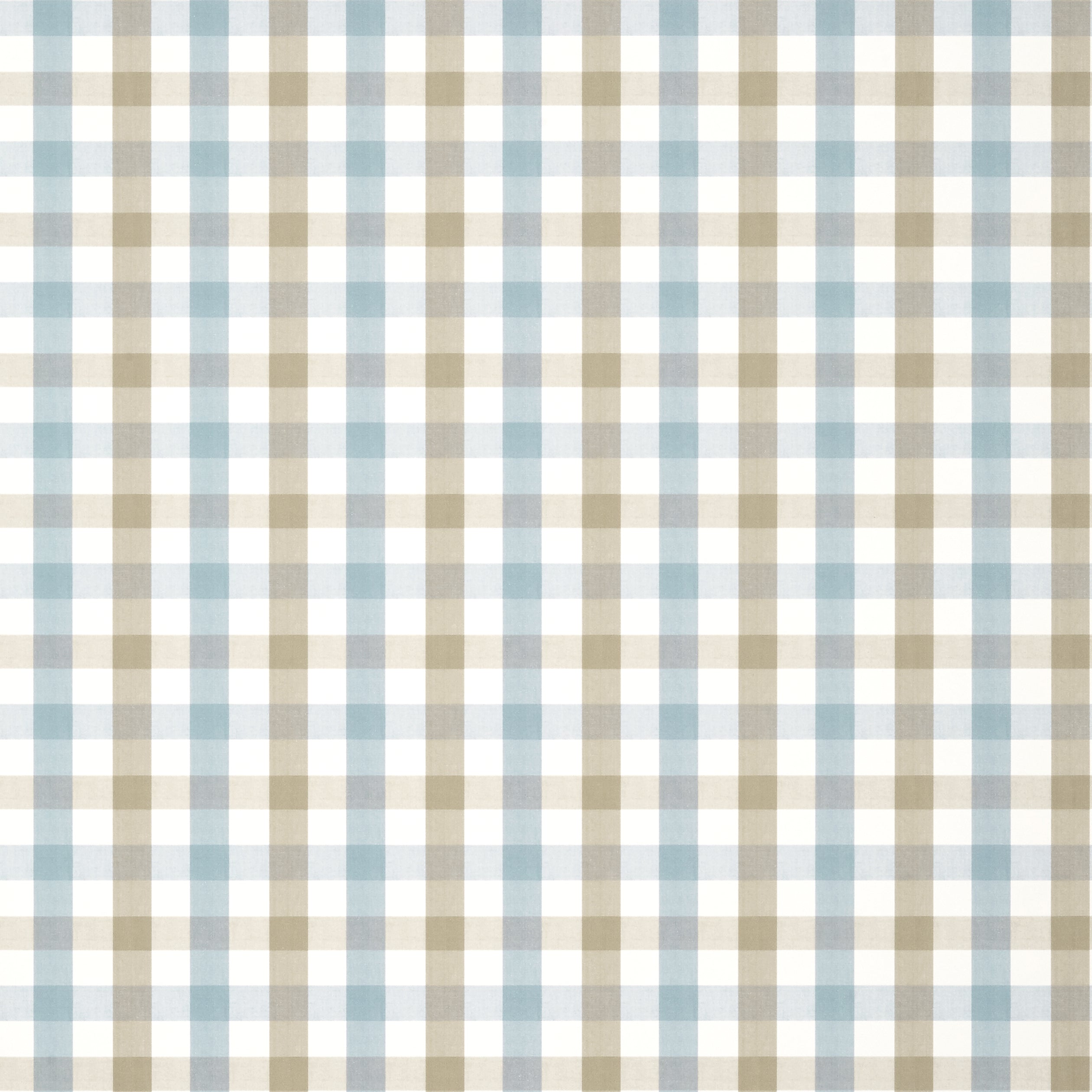 SAYBROOK CHECK - Spa Blue and Beige