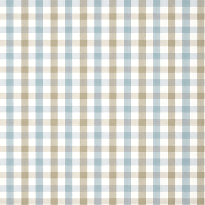 SAYBROOK CHECK - Spa Blue and Beige