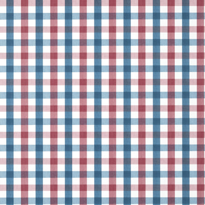 SAYBROOK CHECK - Red and Blue