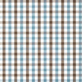 SAYBROOK CHECK - Brown and Slate