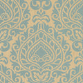 ANNETTE - Aqua on Metallic Champagne