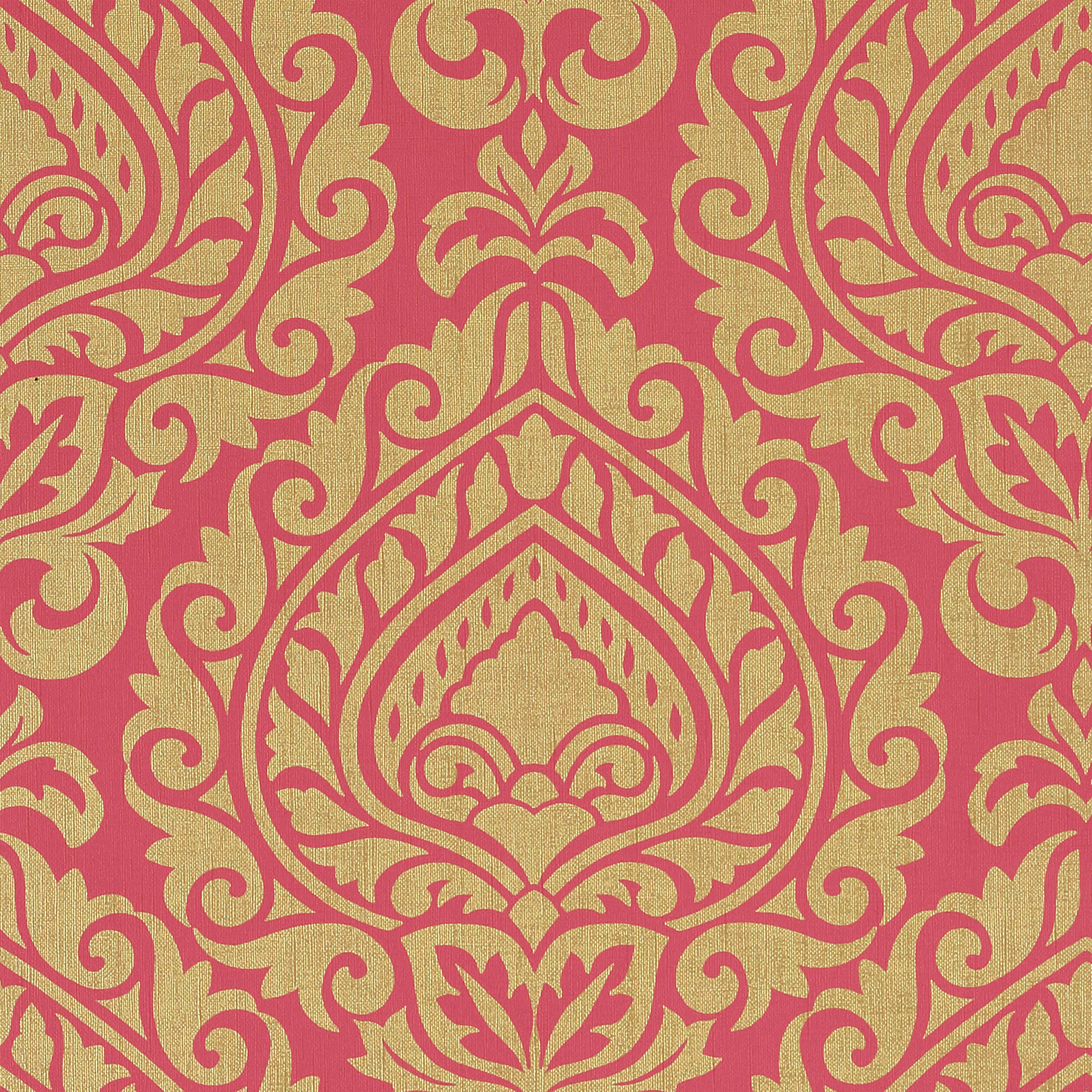 ANNETTE - Metallic Gold on Pink
