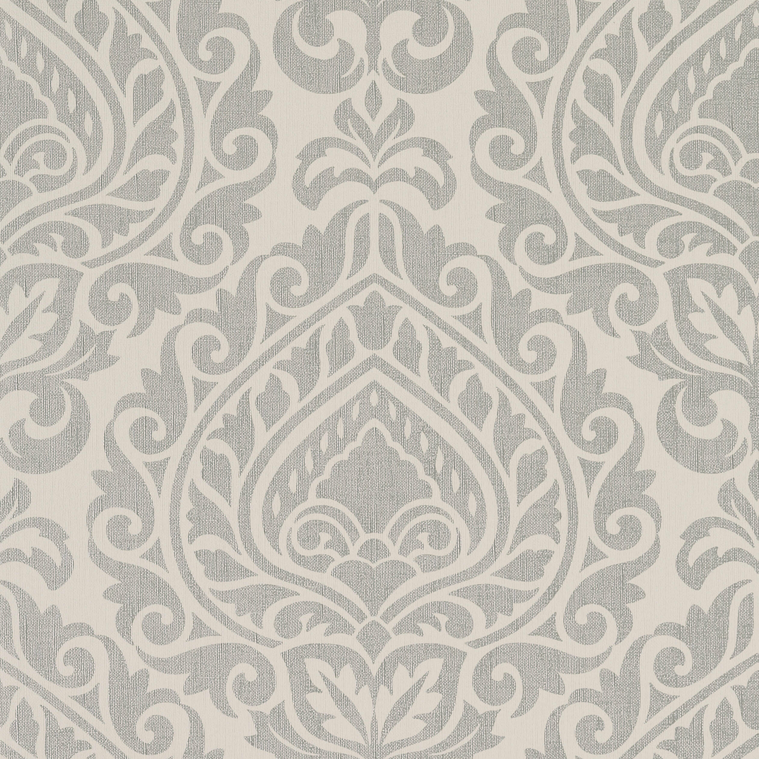 ANNETTE - Metallic Silver on Linen