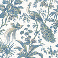 PEACOCK TOILE - Blue and Green