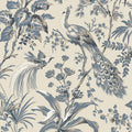 PEACOCK TOILE - Slate and Black