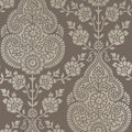 BALMUCCIA DAMASK - Pewter on Chestnut