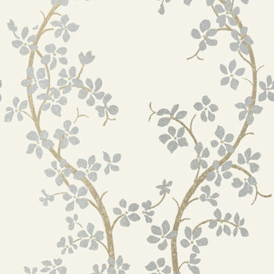 ST. ALBANS GROVE - Silver on Cream