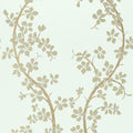 ST. ALBANS GROVE - Metallic Pewter on Aqua