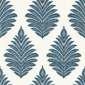 PALAMPORE LEAF - Blue and White