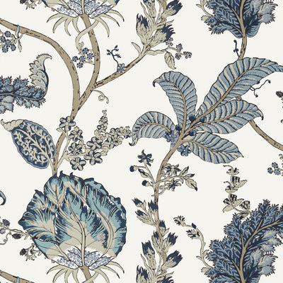 KALAMKARI VINE - Blue and White