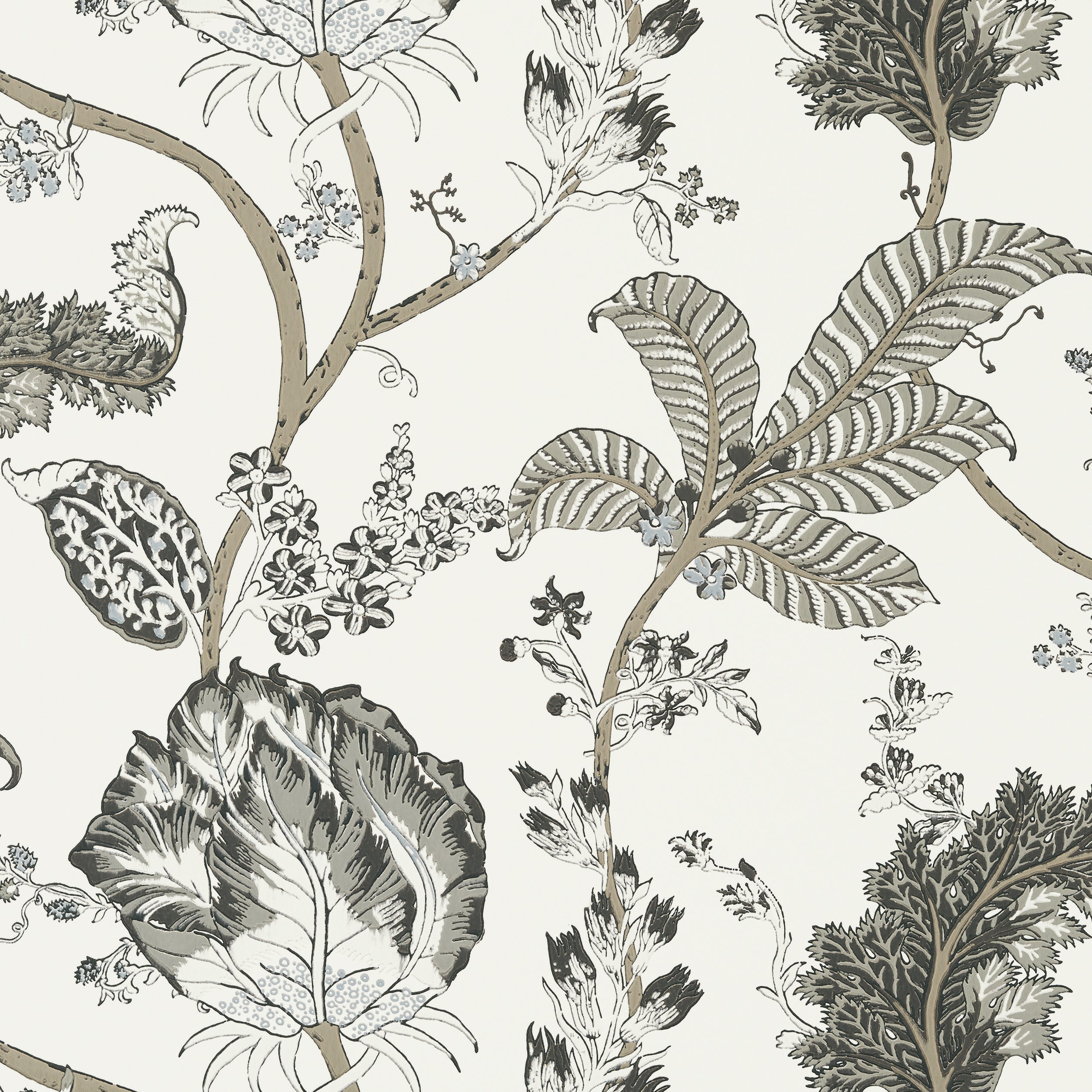 KALAMKARI VINE - Black and White