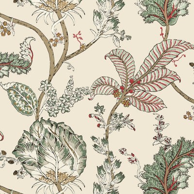 KALAMKARI VINE - Red and Gold