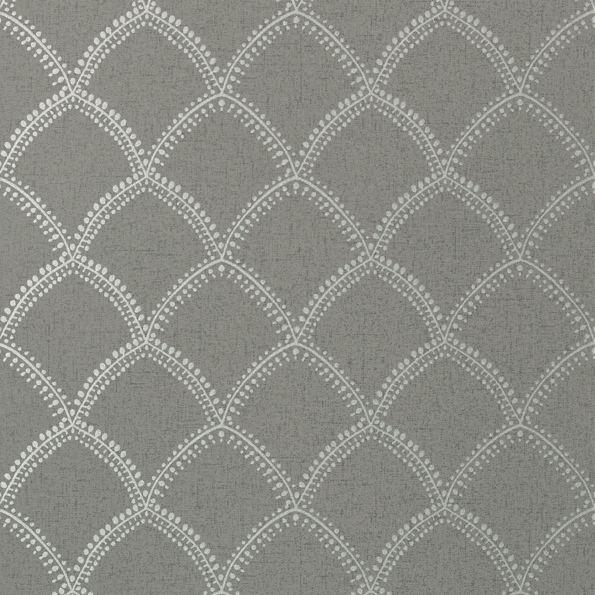 BURMESE - Metallic Silver on Charcoal